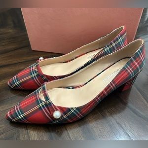 Women's Roserwish Red/Green Plaid Heels Size 12M